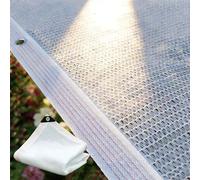 Générique 55% Résistant Aux UV Filet D'Ombrage Jardin, Blanc Tissu D'ombrage en Maille avec œillets Renforcés Toile D'ombragede Serres pour Plantes de Serre, Patio, Pergola(2 x 3 m)
