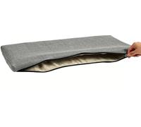 Générique 5cm Épais Housse de Coussin pour Banc 100x50 100x40 130x50 80x40,Antidérapant Housse de Rechange pour Coussin vec Fermeture Éclair,Lavable Couvertures Coussins(Gris foncé,115x45x5cm)