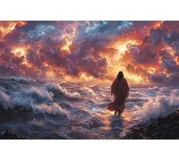 Générique 5D Ange Peinture Diamant Painting Kit, DIY Océan Diamant Complet Kits, Diamond Art Kits pour Adultes Débutants, Square Diamond Strass Point de Croix Painting, Maison Décor 50x70cm -37095