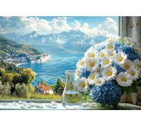 Générique 5D Fleur Diamond Painting Adulte Kit, DIY Océan Kits de Peinture Diamant, Diamond Art Complet Kits, Square Strass Point de Croix Painting pour Adultes Débutants Maison Décor 70x90cm -37080