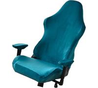 Generique 5Housse de Chaise de Jeu for Ordinateur, Polyester élastique Bleu | Protection et installation facile, for chaise de salle informatique, réglage élastique de redécoration