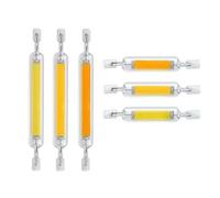 Générique 5pcs Lumineux LED r7s Tube en Verre COB, AC 110v 220v 5w 10w 20w 78mm 118mm Ampoule de maïs j78 j118 Maison remplacer la Lampe halogène,Warm White,10W 118mm