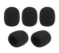 Générique 5pcs Pare-Vent pour Microphones portatifs Housse en Mousse Compatible avec Les de Type Standard KTV Karaoké DJ Réduit bruits Respiration Vent et environnementaux