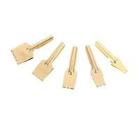 Générique 5pcs Plumage D'écriture Rétro en Laiton Robustes et Résistantes la Déformation, Pointes Plates pour Calligraphie Tibétaine, pour Adultes et Artistes