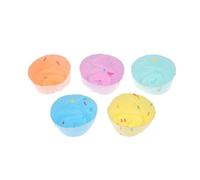 Générique 5Pcs Silicone Gâteau Moule Muffin Cupcake Cuisson Moules BRICOLAGE Outils De Décoration De Gâteau De Mariage Décorations De Fête D'anniversaire