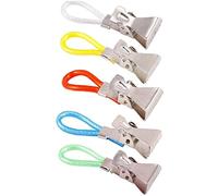 Générique 5pcs torchon Suspendu Clips Chaussettes en métal Clip Cuisine Salle de Bain Plage Serviette à Main Pince