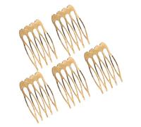 Générique 5pièces Peigne à Cheveux Métallique Lot De Peignes Latéraux Pour Cheveux Fins Accessoires De Coiffure Pratiques Et