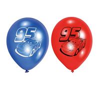 Generique - 6 Ballons en Latex Cars 23 cm