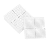 Générique 6 Blocs-notes Adhésifs à Papier Quadrillé Blanc Fonction Rappel, 6 Pièces, Papier Autocollant pour Espace de Travail et Prise de Notes Organisée
