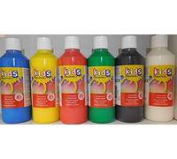 Générique 6 Bouteille Bouteilles Gouache Liquide 250ml - Peinture Loisir créatif - 409