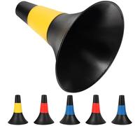 Générique 6 Cônes en Plastique Football, 6 Pièces, Surface Lisse et Flexible, Design Réaliste et Couleur Vive, pour L'entraînement de Football