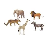 Générique 6 CONFETTIS DE Table Animaux Savane 7.5X5.5X0.2CM