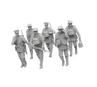 Générique 6 Figurines en Résine Non Peintes pour Projets de Loisirs Créatifs, 2.4 Cm de Haut