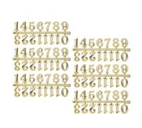 Générique 6 Jeux de Chiffres Arabes Dorés 2 Cm pour Réparation et Remplacement D'horloge Murale DIY, Accessoires de Pièces D'horlogerie pour Salon, Chambre et Salle à Manger