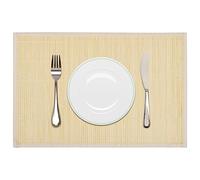 Générique 6 Napperons en Bambou 30 x 45 cm Nature,Maison & Jardin,Linge,Linge de Table,Sets de Table,Beige,0.85 KG,242107