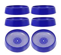 Générique 6-Pack PP Anti-Tip Pigeon Breeding Nest Bowls | 8.3x2.2 inch Stable Loft Nesting Pans | Durable Racing Egg Laying Dishes | Easy Clean Rollaway Prevention Nest Box Inserts