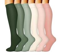 Générique 6 Paires Chaussettes De Contention Femmes Et Homme Femme Compression Chaussette Pour Hommes Bas Running Compressport Le Sport Stockings Tenue Socks Medical Equitation