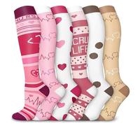 Générique 6 Paires Chaussettes De Contention Femmes Et Homme Femme Compression Socks Equitation Running Bas Chaussette Medical Stockings Tenue Sport Pour Le Compressport Hommes