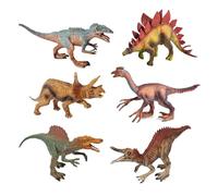 Générique 6 Piece Réaliste Figurine Dinosaure, Figurine Animaux de Dinosaures, Dinosaure Jouets pour Enfants, pour Garçons Et Filles à Partir De 3 Ans Jouer Et Apprendre (B)