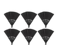 Générique 6 Pièces Accessoire Décoratif Léger et Facile à Personnaliser pour Décoration Intérieure Éventail Pliant Vierge pour DIY et Événements
