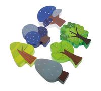 Générique 6 Pièces Arbres Miniatures Bois pour Décoration de Circuits de Train Lot de Accessoires Éducatifs Bois pour Aménagement Ferroviaire et Création de Scènes Imaginatives