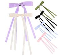 Générique 6 Pièces arc en épingle à cheveux pince à cheveux avec nœud arc barrettes femmes hairpin hair clip pince cheveux un ruban à cheveux clip sur les pinces à cheveux Métal