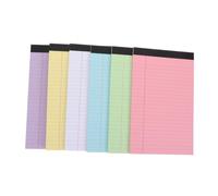 Générique 6 Pièces Bloc-notes Coloré à Feuilles Lignées Faciles à Détacher, Papier Lisse sans Bavure, 30 Feuilles par Bloc, pour L'école Voyages Couleur Aléatoire