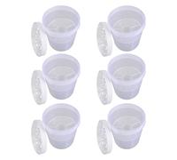 Générique 6 Pièces Boîte avec Nettoyage Simple en Plastique Blanc Réutilisable Ronde Déshumidificatrice pour-sol et Dortoir