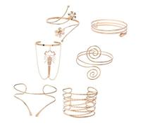 Générique 6 pièces Bracelet de Bras Géométrique Réglable de Brassards Ouverts pour Style