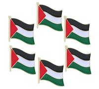 Générique 6 pièces Broche Drapeau Alliage Métallique Épingle à Revers Polyvalente pour Écharpe Vêtements et Accessoires Badge Original et