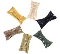 Générique 6 Pièces de Manchettes Élastiques pour Queue de Cheval en Nylon, pour Cheveux Épais et Bouclés, sans Dommage, Accessoires de Coiffure pour Femmes