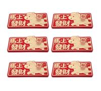 Générique 6 Pièces Envelopes Year Of The Horse Expandable Six-panel Lucky Money Packets For Lunar Year Weddings Spring Festivals