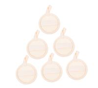 Générique 6 Pièces Éponges Exfoliantes Loofah Naturelles avec Bande Élastique Épurateur Peau Visage Corps Multi-usage pour Nettoyage Profond et Démaquillant Pads et Hommes