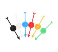 Générique 6 Pièces flèche de Jeu de société flèches de Tableau pointeurs de filatures mathématiques Numbers Game Jeux de Plateau flèche de Bureau toupies de Jeu Plastique