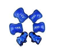 Générique 6 pièces genouillère coudières gardes équipement de Protection Ensemble for Patins à roulettes Cyclisme Planche à roulettes Patins à Roues alignées Scooter(Blue)