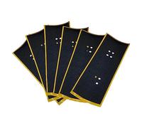Générique 6 Pièces Grip Stickers Ruban Adhésif Antidérapant Accessoire Mini Planche à Doigts Prise Optimale Protection Supplémentaire Souple pour Enfants Adulte, Trou Noir Jaune