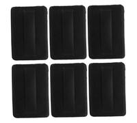 Générique 6 Pièces houppette en velours de cristal maquillage éponge bouffée de corps bouffées lâches Puff en cuir PU bouffées de fond de teint bouffées de maquillage pour la poudre Black