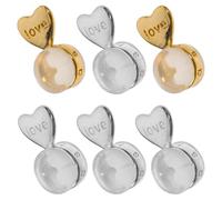 Générique 6 Pièces Lot de Fermoirs Boucles D'oreilles en Silicone Forme Cœur, Embouts Sécurisés pour Piercing Oreille, Léger et Hypoallergénique pour Usage Quotidien