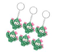 Générique 6 pièces Lot de Porte-clés Cactus Créatifs Petits Porte-clefs Stylés pour Garçon et Fille Décoration Clé Originale et Cadeau Anniversaire Amusant