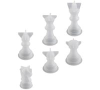 Générique 6 Pièces Moule à D'échecs en Silicone Manuel, DIY, Résine Époxy | Recyclable, Non Adhérent et Facile à Séparer, Nettoyage Simple, pour Projets DIY et Fabrication de Pièce