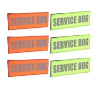 Générique 6 Pièces Patch Réfléchissant Visibilité Nocturne Tissu Amovible pour Chien de Travail et Chien Guide pour Entraînement et Balades du Soir