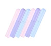 Générique 6 Pièces Pinceau à lèvres en silicone tache sur les lèvres Brosse correctrice à lèvres lèvre pour crayon à lèvres masque brosse à lèvres applicateur à lèvres Gel de silice