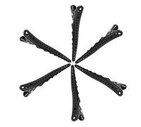 Générique 6 Pièces pinces à cheveux pour les filles ciseaux amincissants coiffure tenaille coupante hairpin pince cheveux clips de coiffeur pinces à cheveux pour le coiffage abdos Black