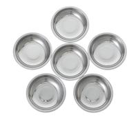 Générique 6 pièces Plateau Service Inox pour Sachet de Thé Support Infuseur Acier Inoxydable Résistant Égouttoir Rond pour Tasse Rangement Pratique et Nettoyage Facile