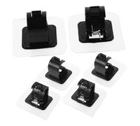Générique 6 Pièces Supports De Tringle À Rideau Auto-adhésifs Installation Facile Supports De Tringle À Rideau Supports De Tringle À Rideau Robustes Clips De Support De Tringle À Rideau