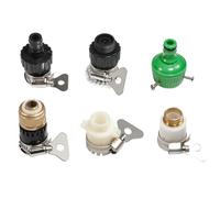 Générique 6 raccords de Robinet universels sans Filetage, connecteur Rapide, Adaptateur d'arrosage de Jardin en Laiton, Tuyau d'irrigation, connecteur Rapide, Accessoires(Red)