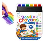 Générique 6 Set For Kids - Washable Coloring Crayons, Smooth Drawing Art Supplies For, Portable Doodle Crayons Ƒor Home School Travel, Handy Painting Pen Set
