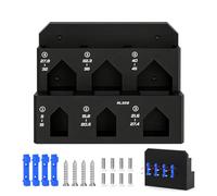 Générique 6-Slot Wall Mounted Holder | Space-Saving Clamp Holder | For Workbench, Garage, Shed, Pegboard, Home, Workshop, Basement