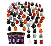 Générique 60 Pcs Halloween Miniatures Assorted Resin Duck Figurines