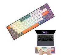Générique 60 Percent Mechanical Keyboard, RGB Backlit Wired Keyboard, 68 Key Compact Mini For Laptop, Desktop, PC, Programmable Keys For, Typing, Office, Study, 12.28x4.06x1.54 In